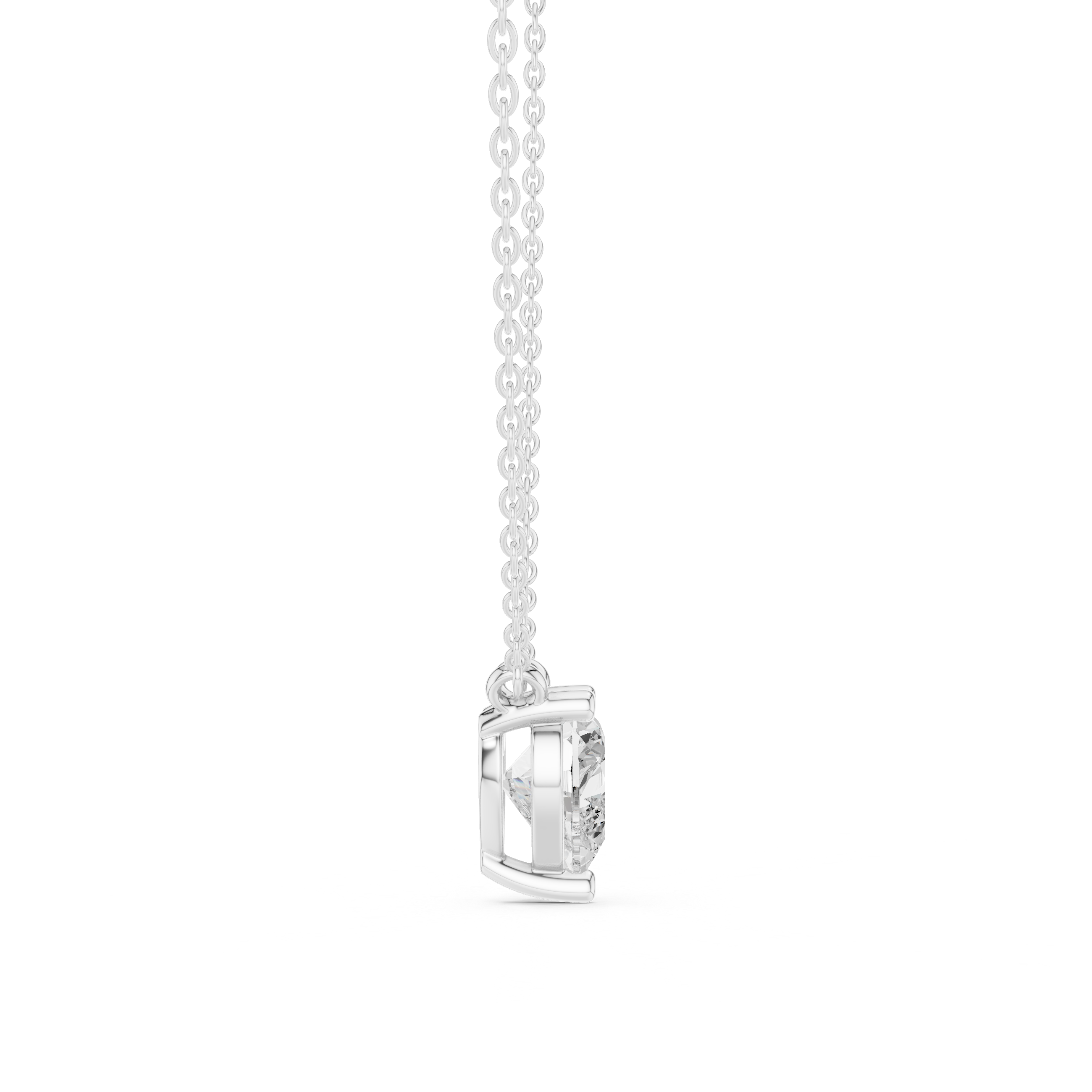The Luxe Heart Solitaire Pendant