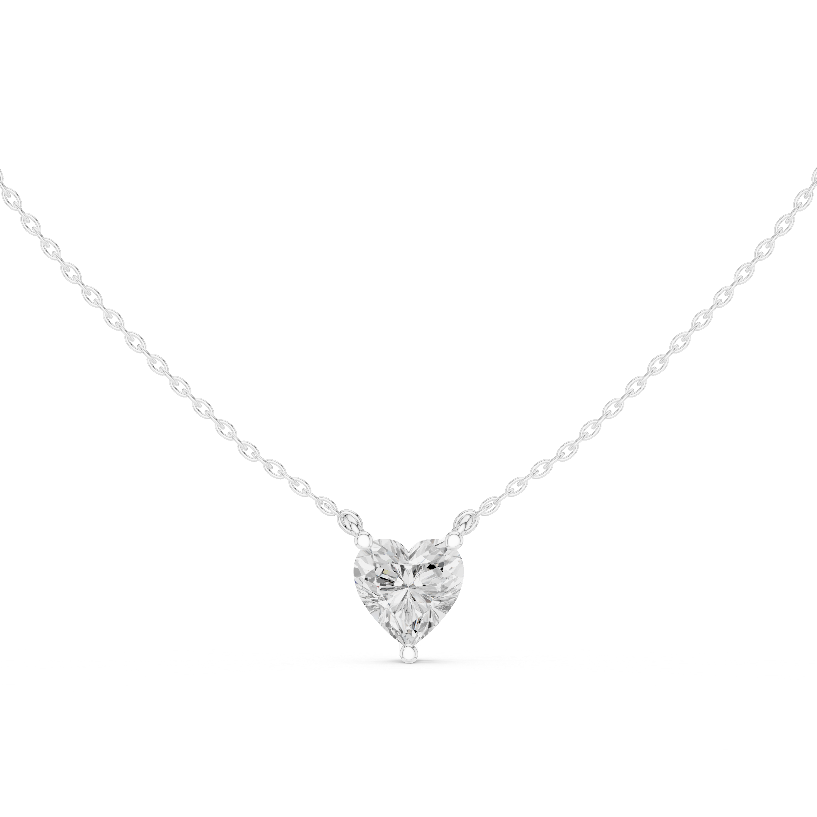 The Luxe Heart Solitaire Pendant