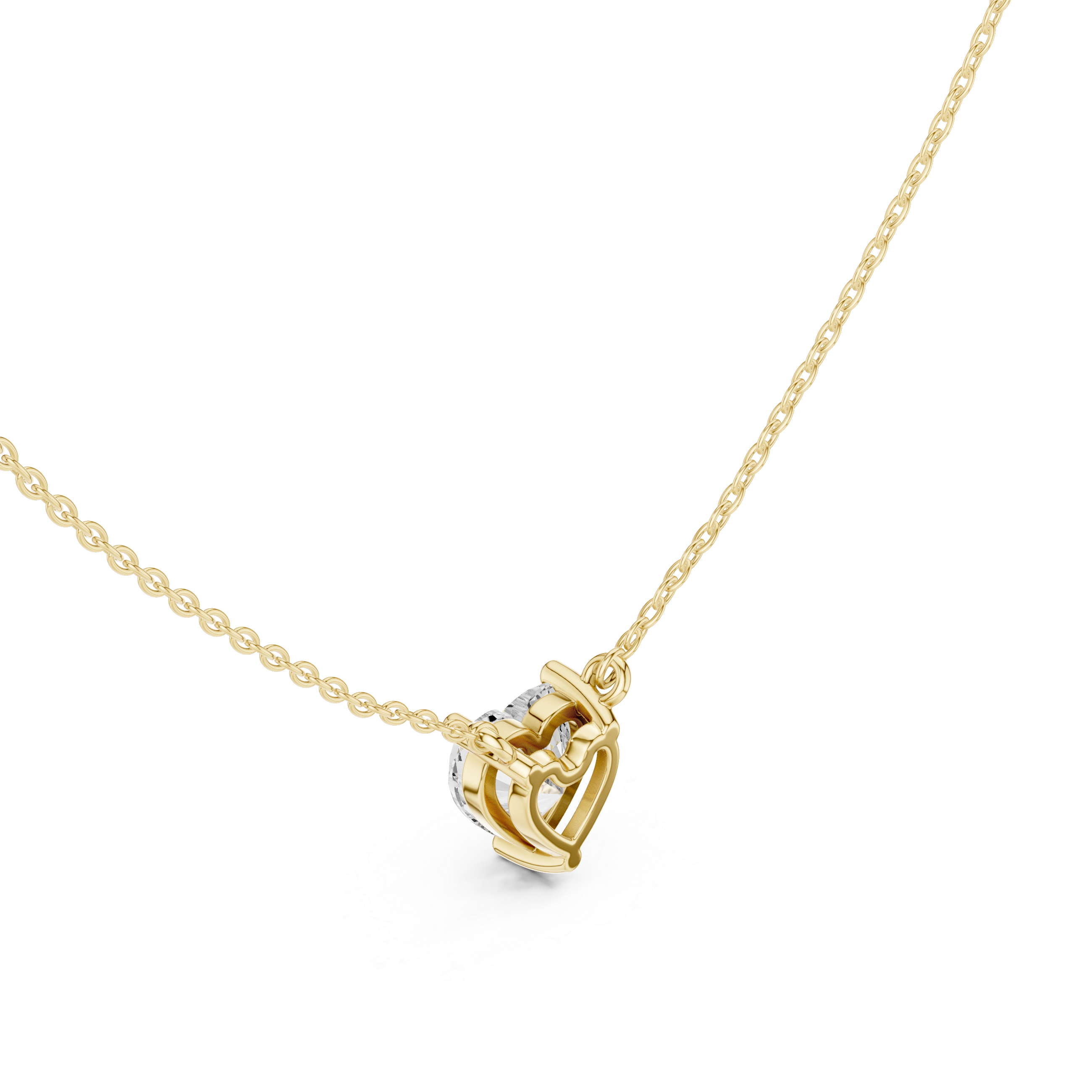 The Luxe Heart Solitaire Pendant