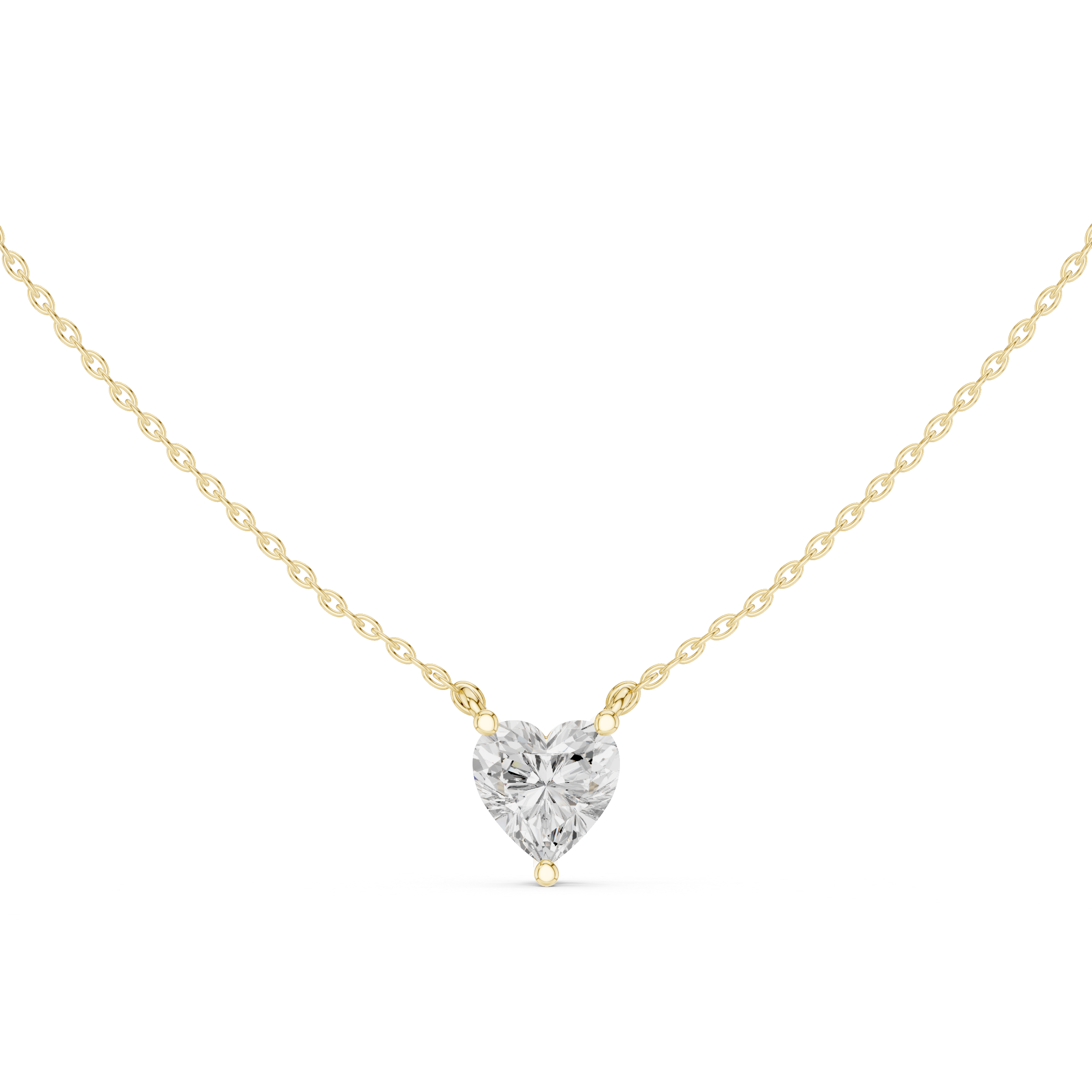The Luxe Heart Solitaire Pendant