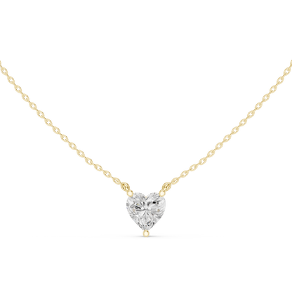 The Luxe Heart Solitaire Pendant