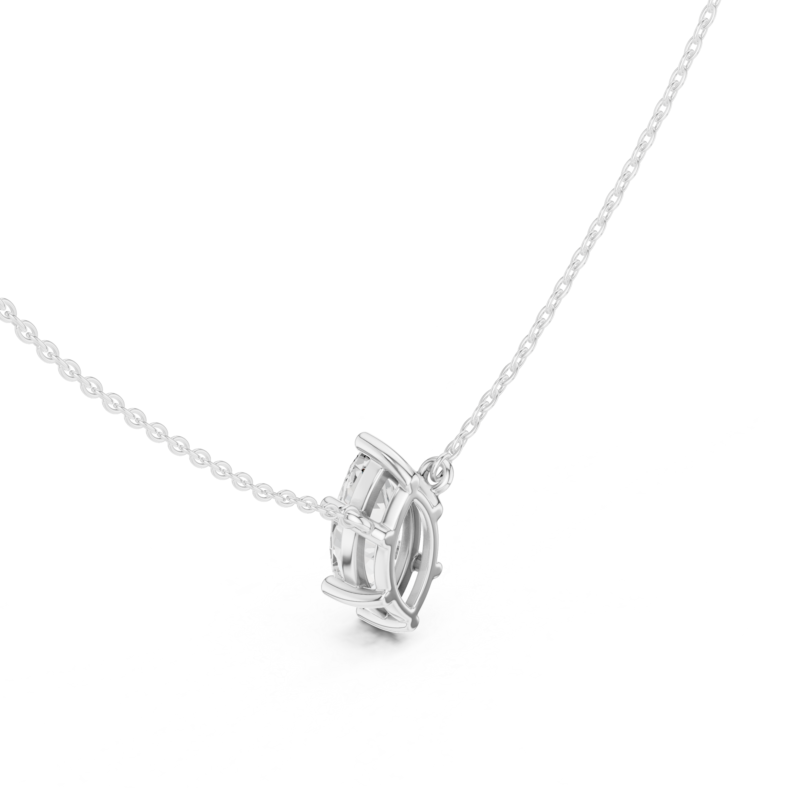 Marquise Luxe Floating Diamond Pendant