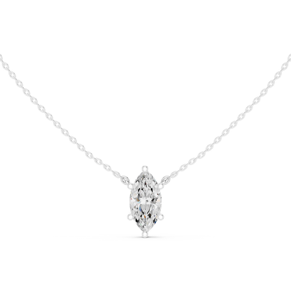 Marquise Luxe Floating Diamond Pendant
