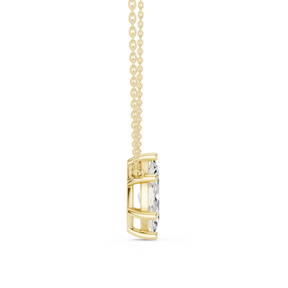 Marquise Luxe Floating Diamond Pendant