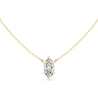 Marquise Luxe Floating Diamond Pendant