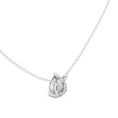 Pear Sovereign Solitaire Floating Drop