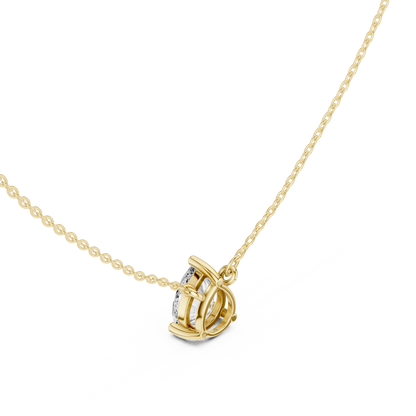 Pear Sovereign Solitaire Floating Drop