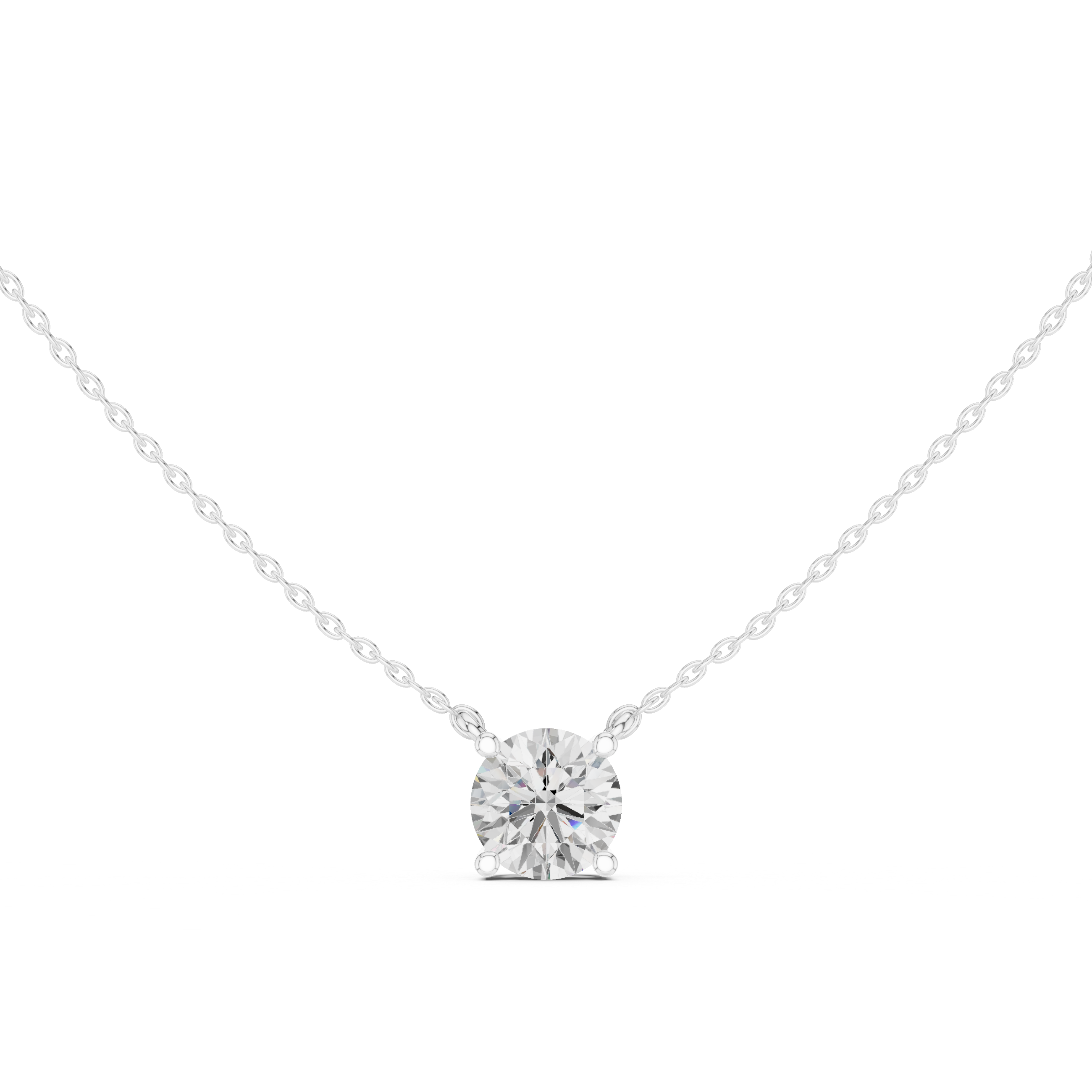 The Celestial Round Floating Diamond Pendant