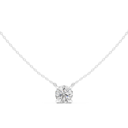 The Celestial Round Floating Diamond Pendant