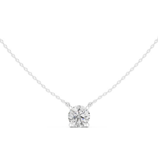 The Celestial Round Floating Diamond Pendant