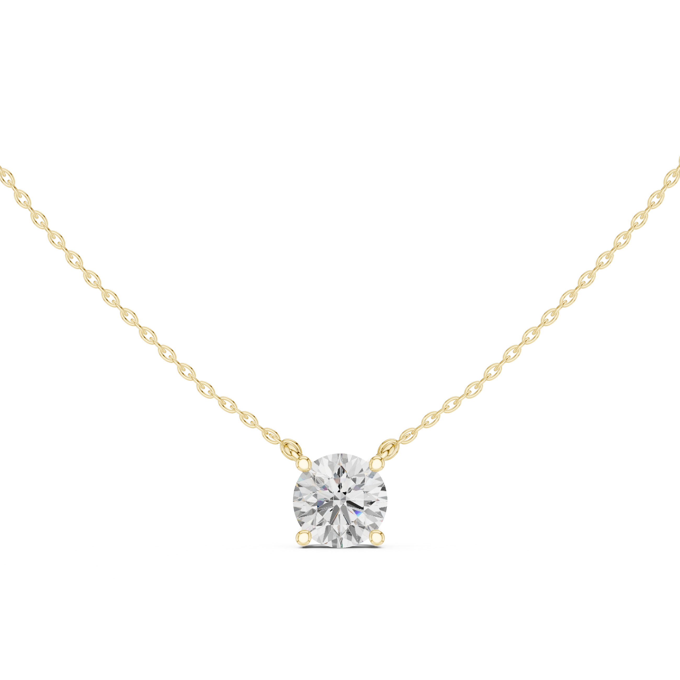The Celestial Round Floating Diamond Pendant