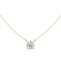 The Celestial Round Floating Diamond Pendant