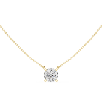 The Celestial Round Floating Diamond Pendant