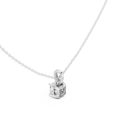 Cushion Pavé-Bail Diamond Pendant