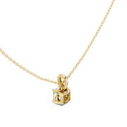 Cushion Pavé-Bail Diamond Pendant