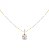 Cushion Pavé-Bail Diamond Pendant