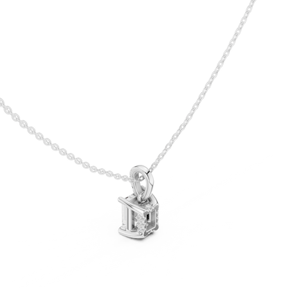 Emerald-Cut Step-Cut Solitaire Pendant