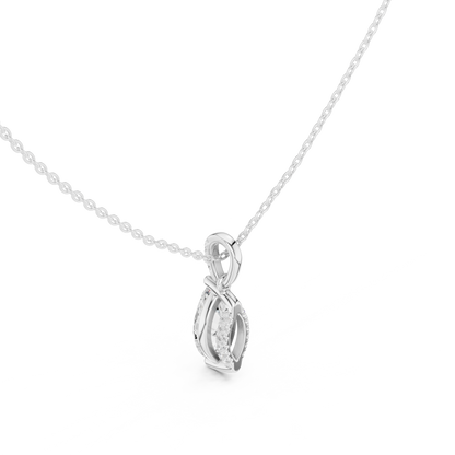 Marquise Pavé-Bail Diamond Pendant