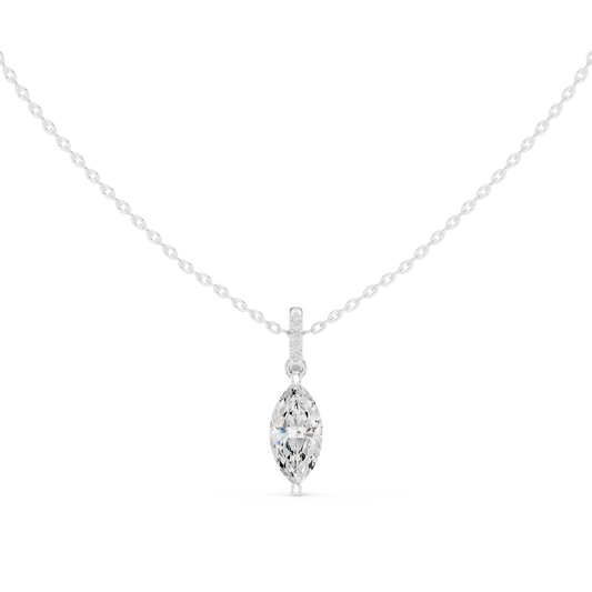Marquise Pavé-Bail Diamond Pendant