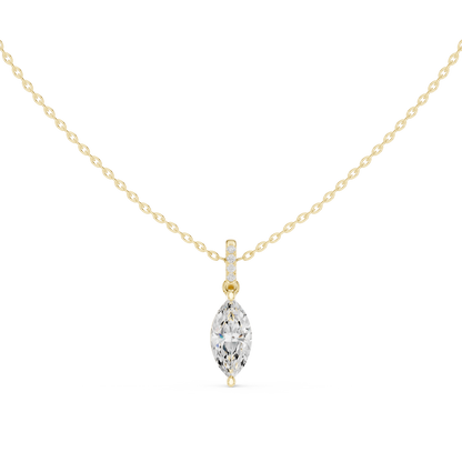 Marquise Pavé-Bail Diamond Pendant