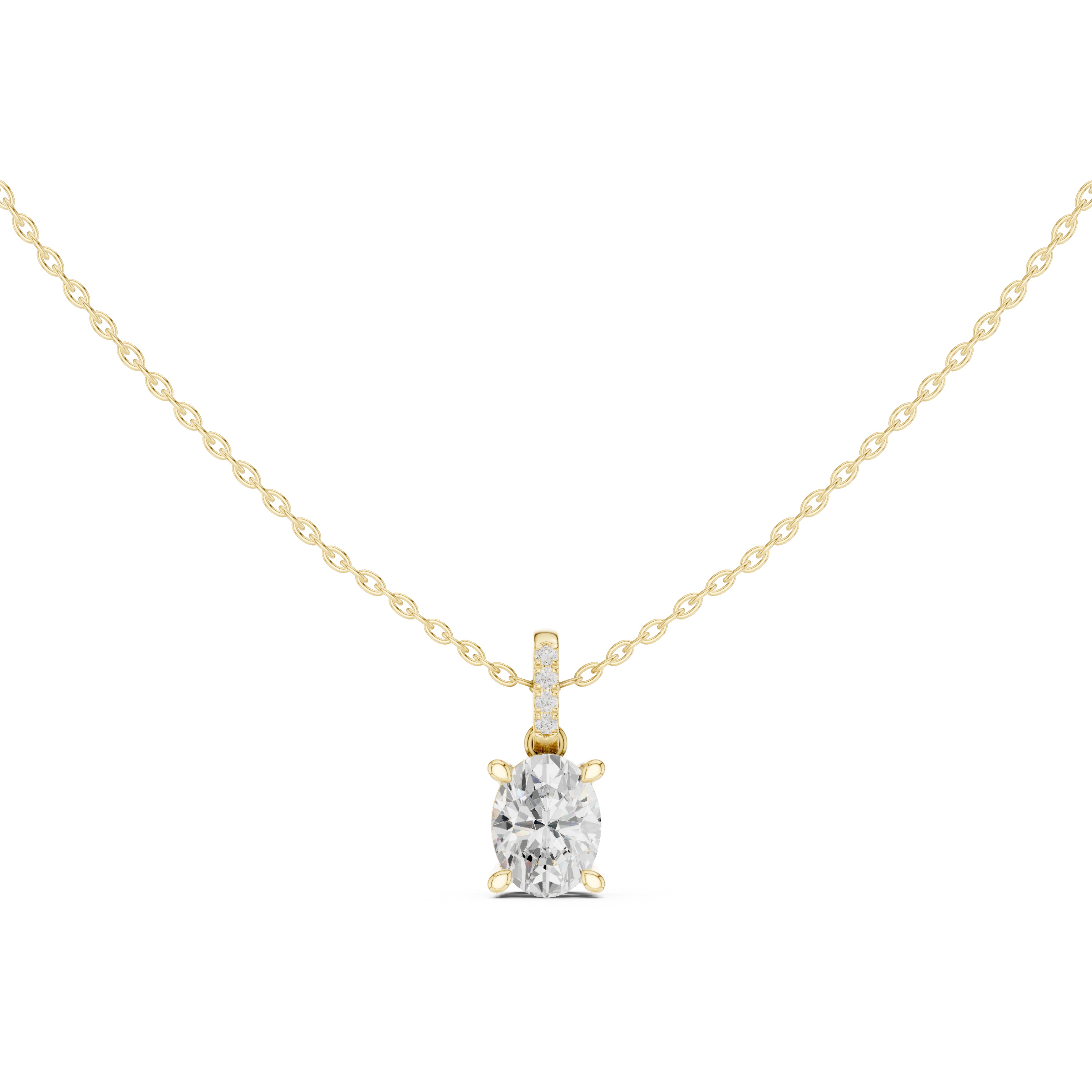 Oval Architectural Gallery Drop Pendant