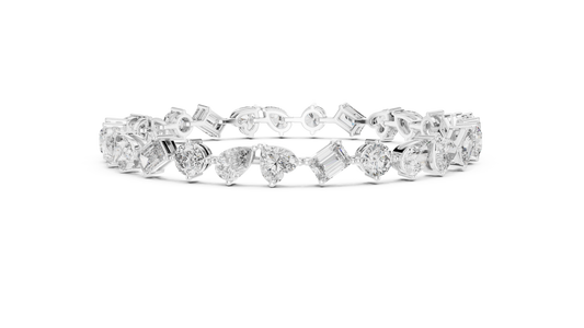 The Kaleidoscope Multi-Cut Pavilion Line Bracelet