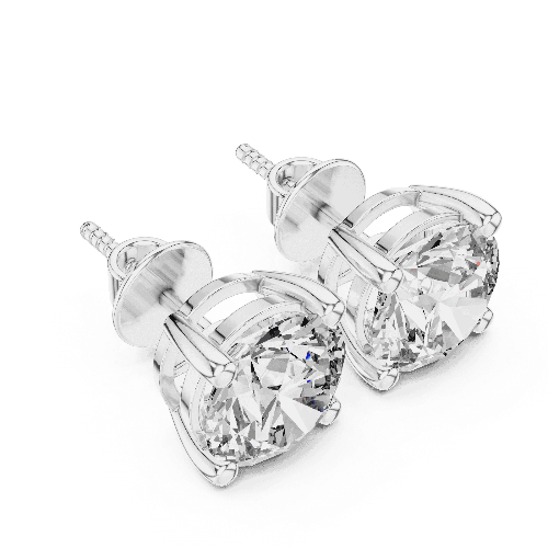 Classic Four-Prong Stud Earrings