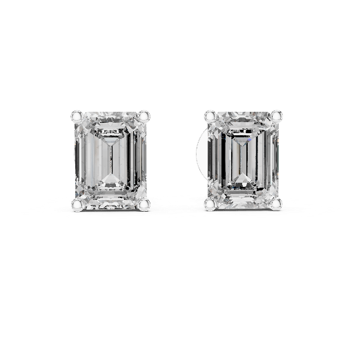 Elara Emerald Stud Earrings