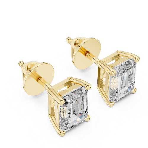 Elara Emerald Stud Earrings