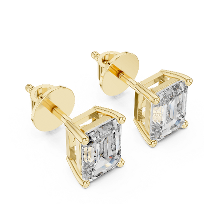 Elara Emerald Stud Earrings