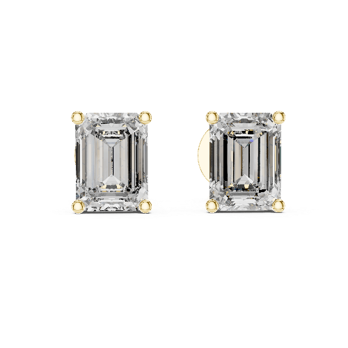 Elara Emerald Stud Earrings