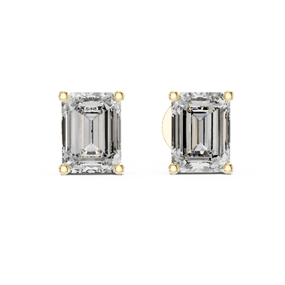 Elara Emerald Stud Earrings