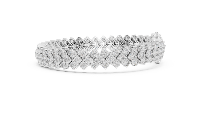 The Triple Crown Round Diamond Bracelet
