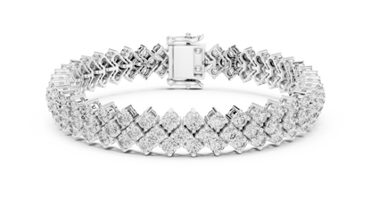 The Triple Crown Round Diamond Bracelet