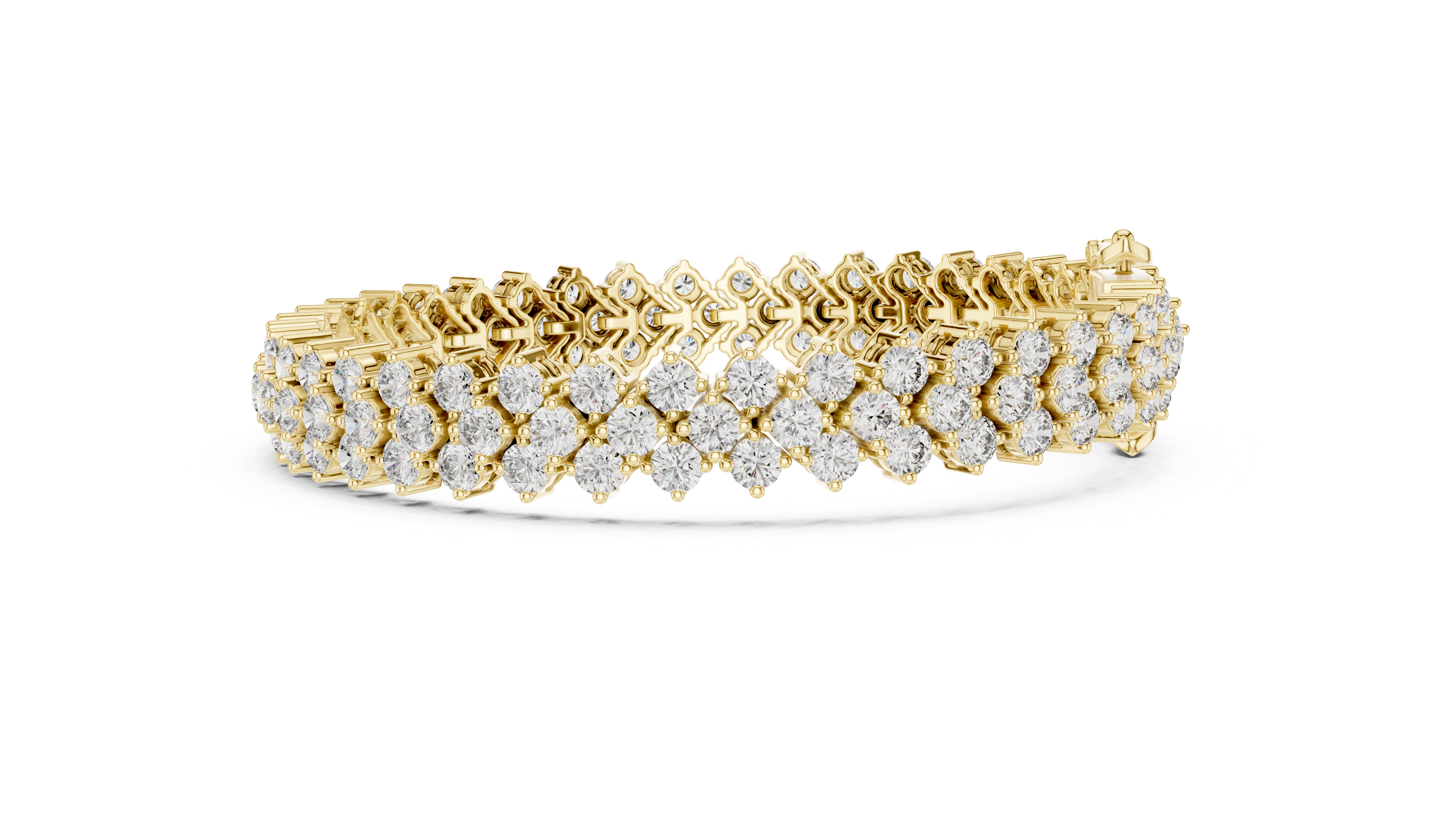 The Triple Crown Round Diamond Bracelet