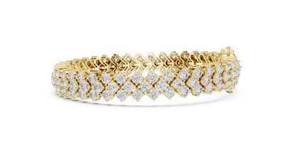 The Triple Crown Round Diamond Bracelet