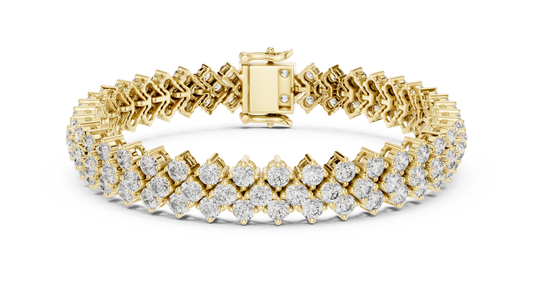 The Triple Crown Round Diamond Bracelet