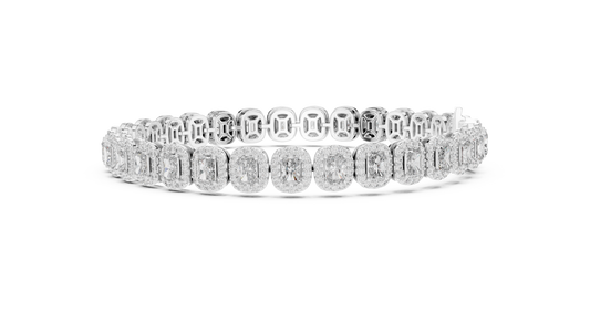 The Radiant Aura Pavilion Tennis Bracelet