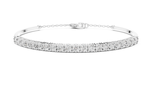 The Delicate Gold Chain & Diamond Line Bracelet