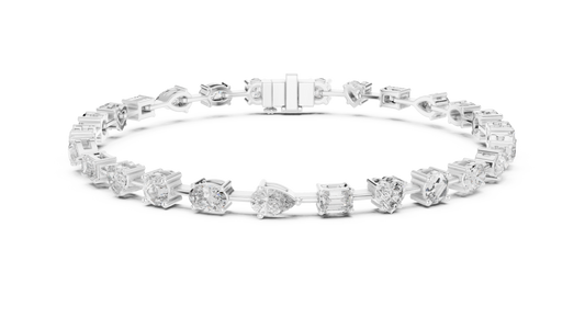The Heterogeneous Diamond Tennis Bracelet