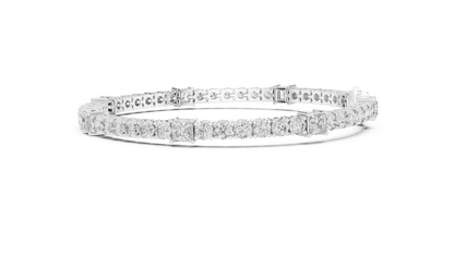 The Contrast Princess And Round Diamond Line