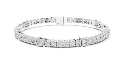 The Contrast Princess And Round Diamond Line