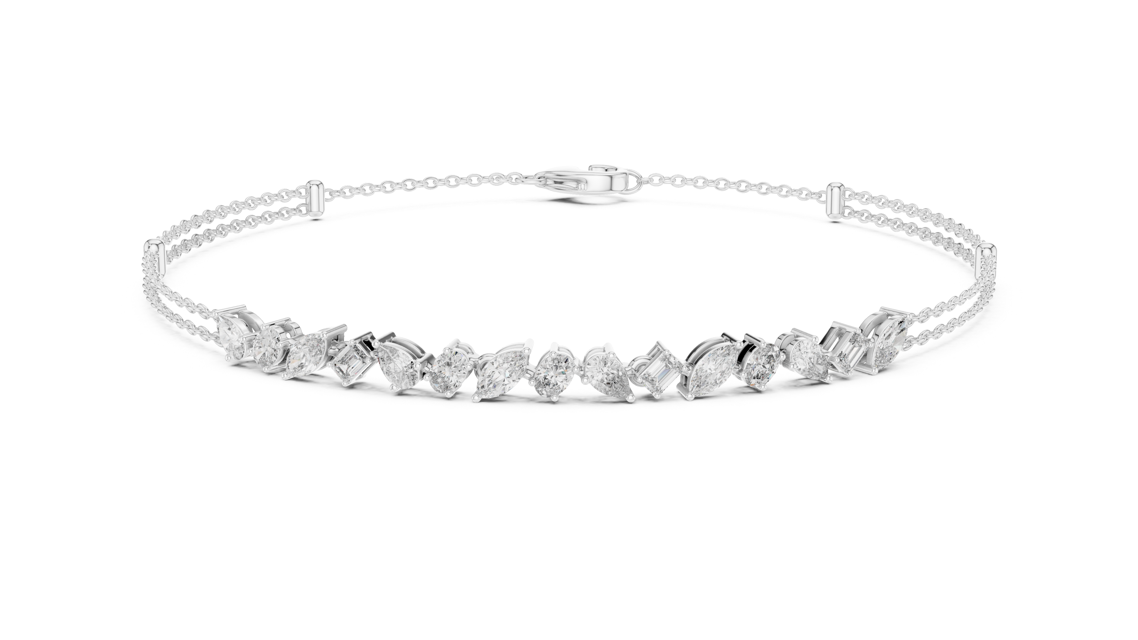 The Constellation Mixed Cut Diamond Bracelet