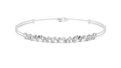 The Constellation Mixed Cut Diamond Bracelet