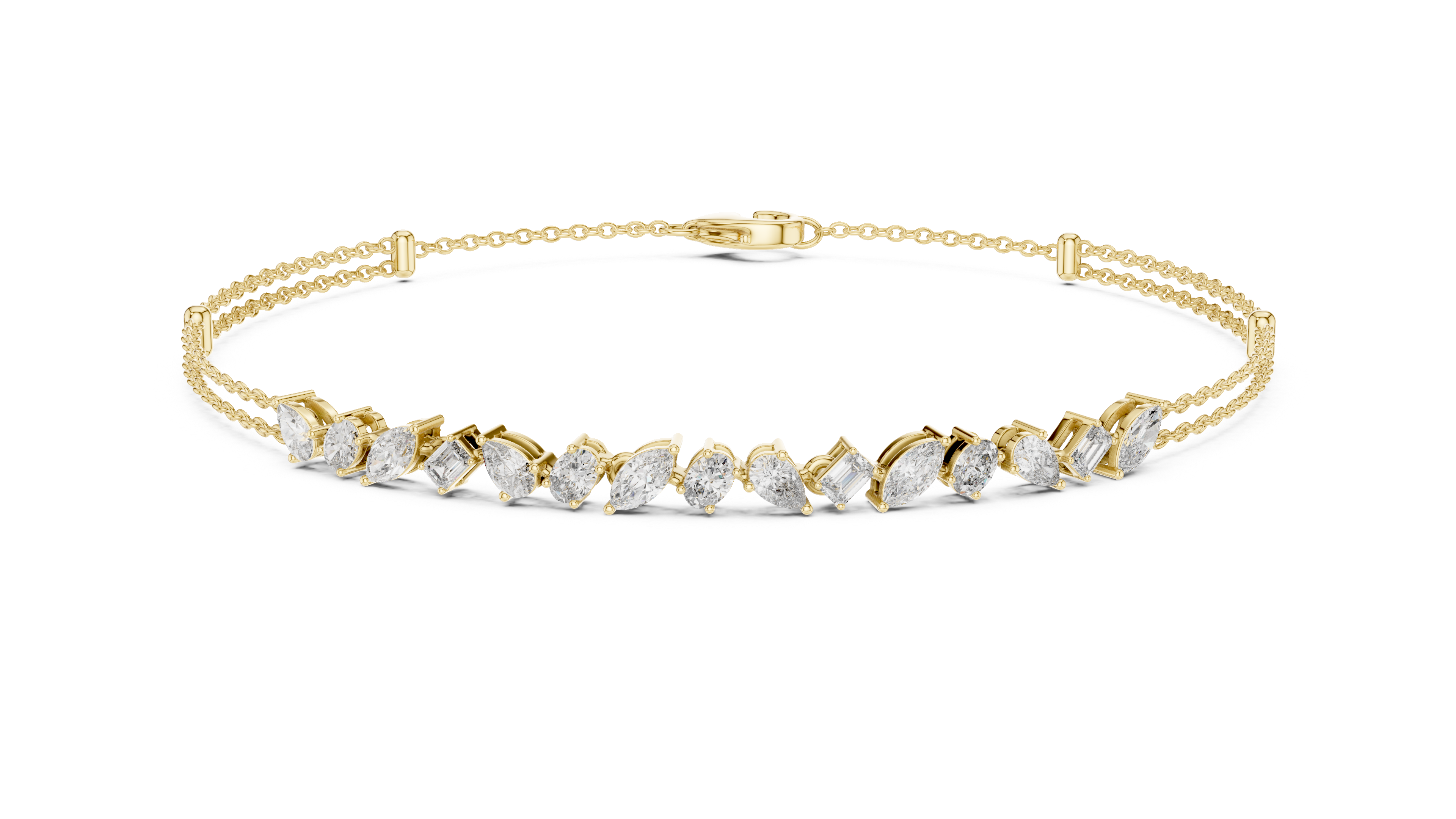 The Constellation Mixed Cut Diamond Bracelet