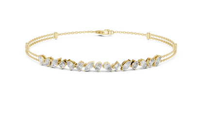 The Constellation Mixed Cut Diamond Bracelet