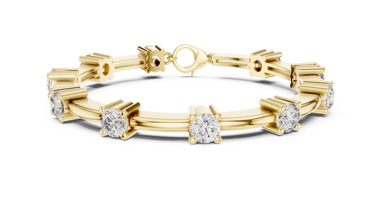 Architectural Round Station Bracelet