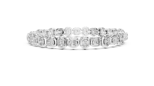 Pure Frame Oval Diamond Bracelet