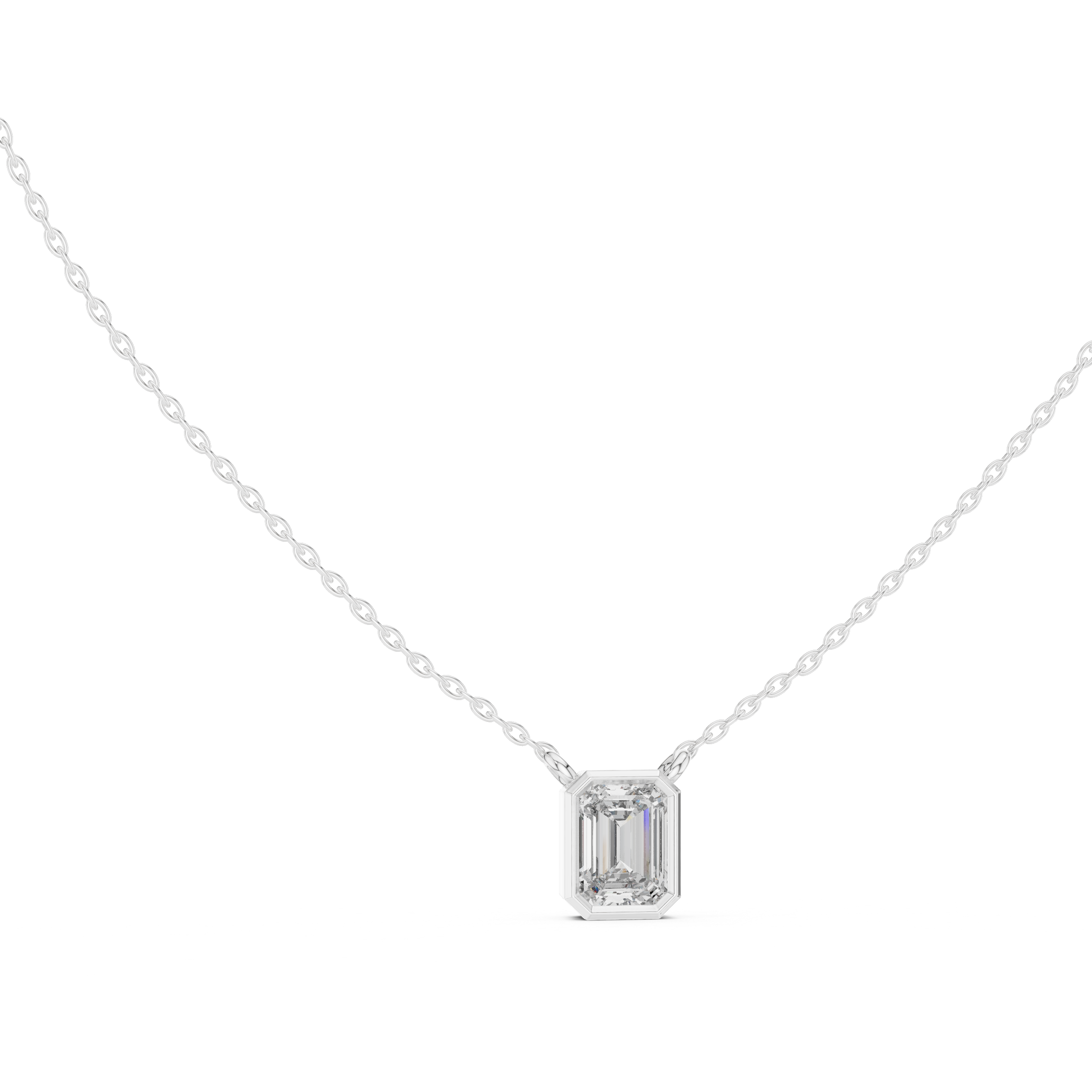 The Verity Emerald Bezel Pendant