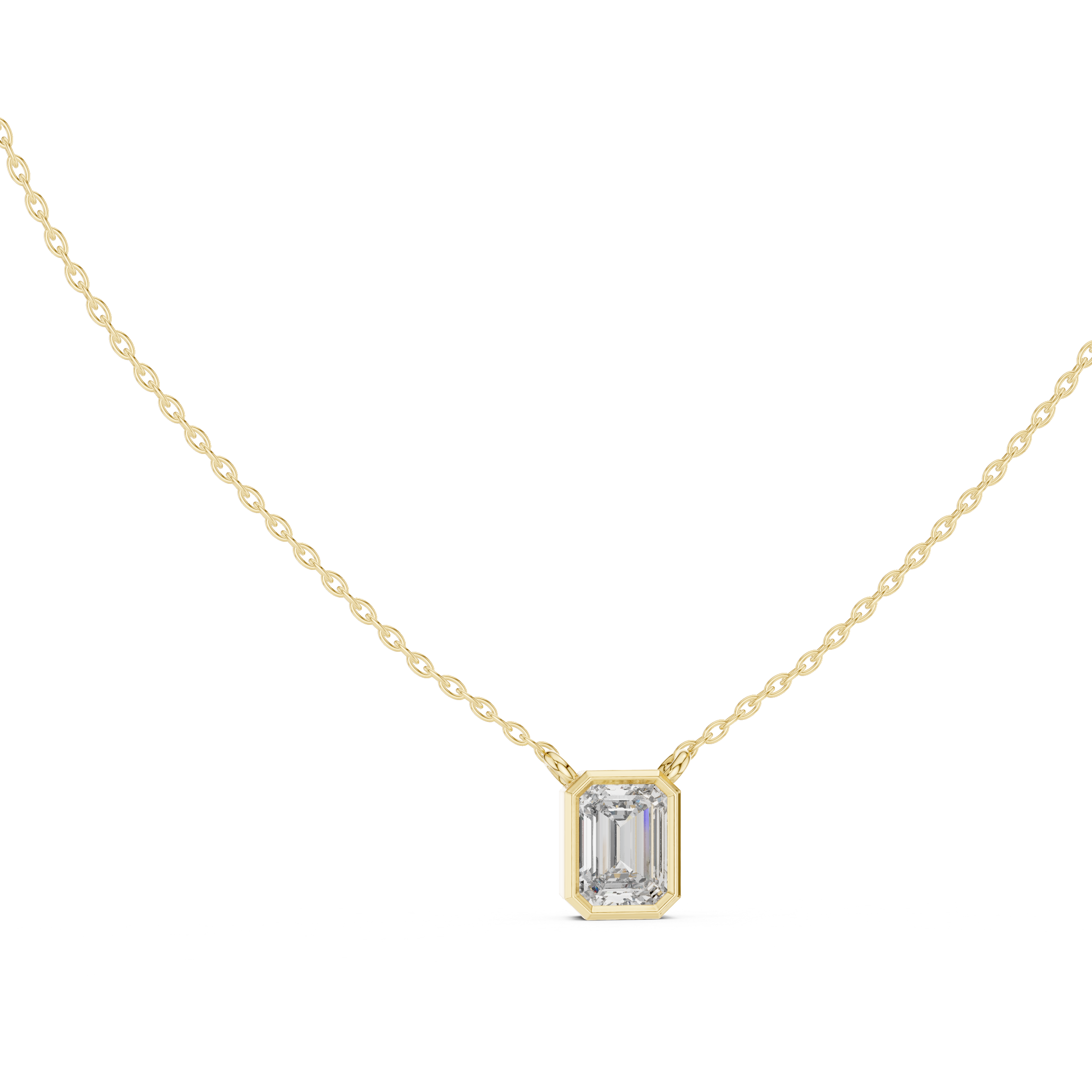 The Verity Emerald Bezel Pendant